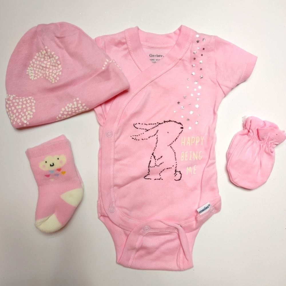 Newborn Easter four piece outfit